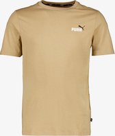 Puma ESS+ Col Small Logo heren T-shirt beige - Maat S