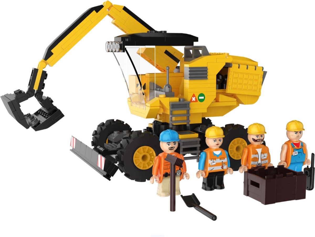 Playtive Clippys - Graafmachine - Bouwstenenset - replica Lego - 275 delig — afbeelding 2