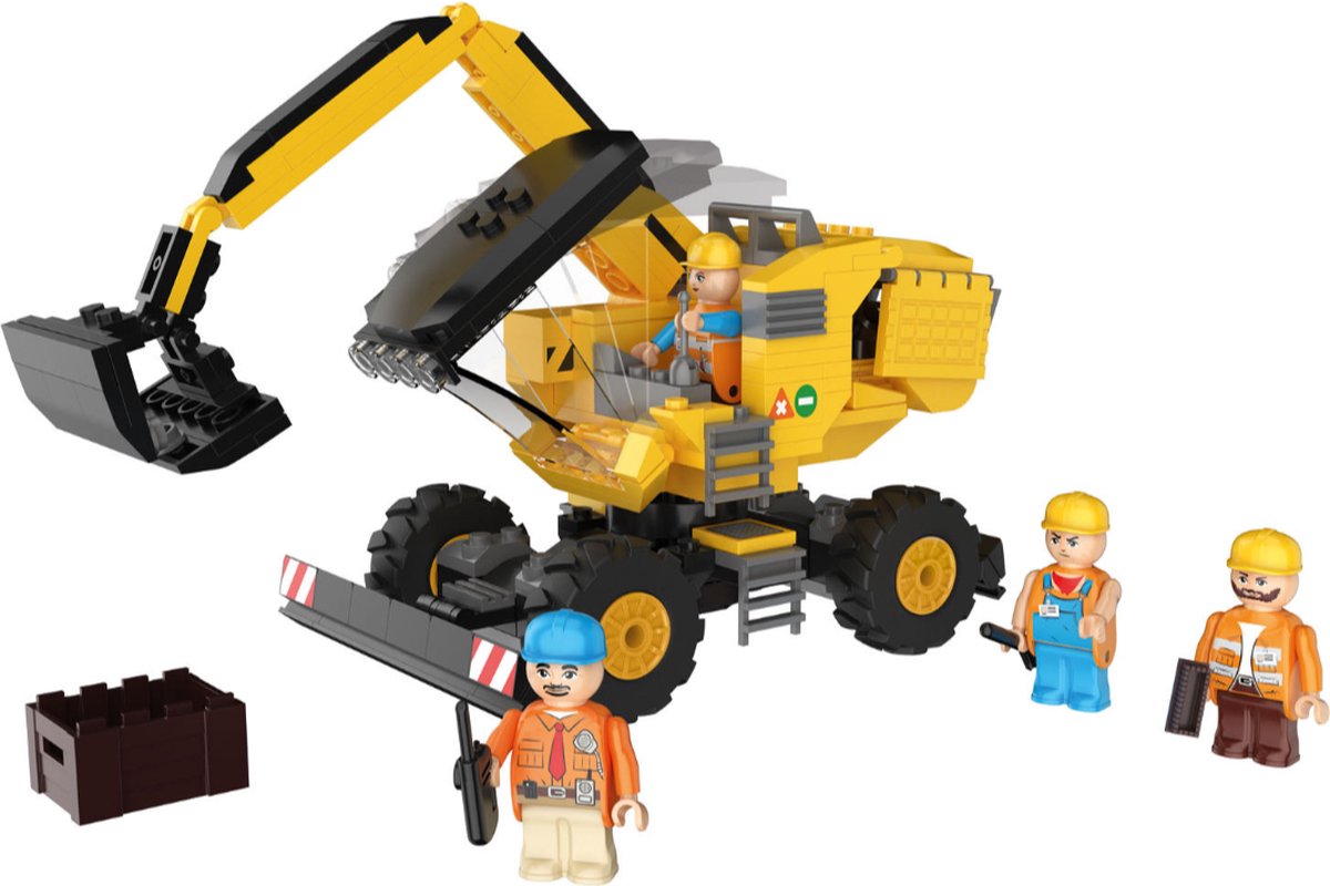 Playtive Clippys - Graafmachine - Bouwstenenset - replica Lego - 275 delig — afbeelding 1