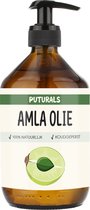 Amla Oil 100% Puur en Koudgeperst - 500ml - Rijk aan Vitamines en Mineralen - Amla Olie Haar en Huid - Amla Oil is ook Geschikt voor Kids vanwege de Zachte Formule - Puur en Natuurlijk Hair Oil