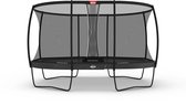 BERG Grand Champion Regular 520 Trampoline Op Poten - Ovaal - Safety Net Deluxe XL - AirFlow Pro Springdoek - TwinSpring - Grijs