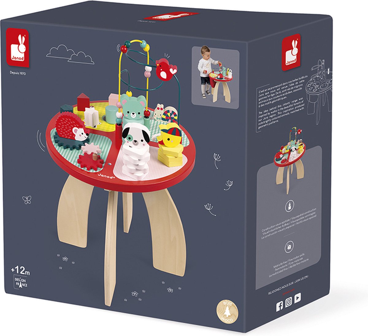 Janod - Houten Activiteitentafel - Baby forest — afbeelding 3