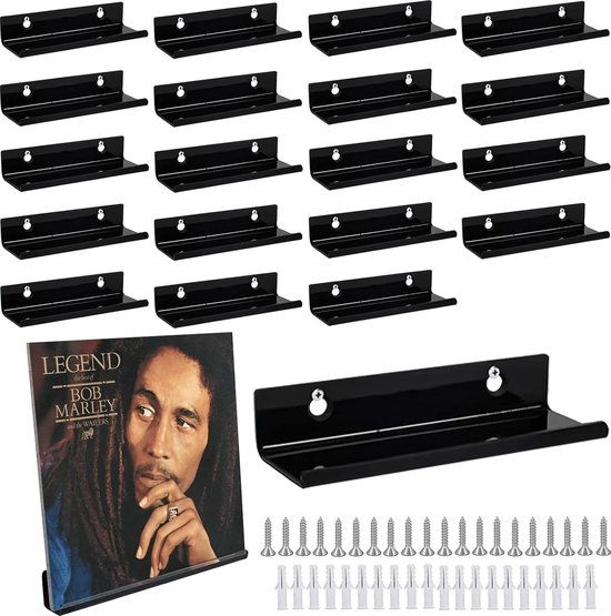 10 stuks vinylplaten wandhouder vinylplaten display standaard acryl vinyl plaathouder display vinyl plaat houder acryl album plaathouder muur voor platen en foto's