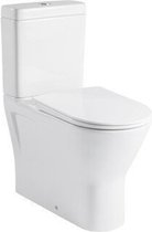 GO by Van Marcke XComfort PACK staand toilet verhoogd 45 cm zonder spoelrand muuraansluiting H/PK 18 cm met dunne zitting softclose wit