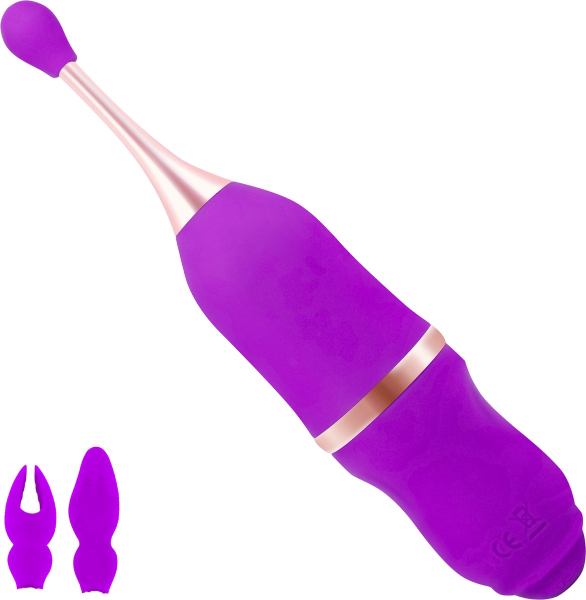 Goedkoopste Cupitoys® Pinpoint clitoris vibrator - 19,8cm - Paars - 7 standen - Vibrators voor vrouwen en mannen - Sex toys voor vrouwen en mannen