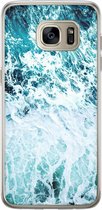 Casimoda® hoesje - Geschikt voor Samsung S7 Edge - Oceaan - Backcover - Siliconen/TPU - Blauw