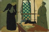 Het Naaiatelier van Madame Vuillard - Édouard Vuillard tuinposter - Personen poster - Tuinposter Oude Meesters - Tuinschilderij voor buiten - Tuin poster - Tuindecoratie muurdecoratie tuinposter 60x40 cm