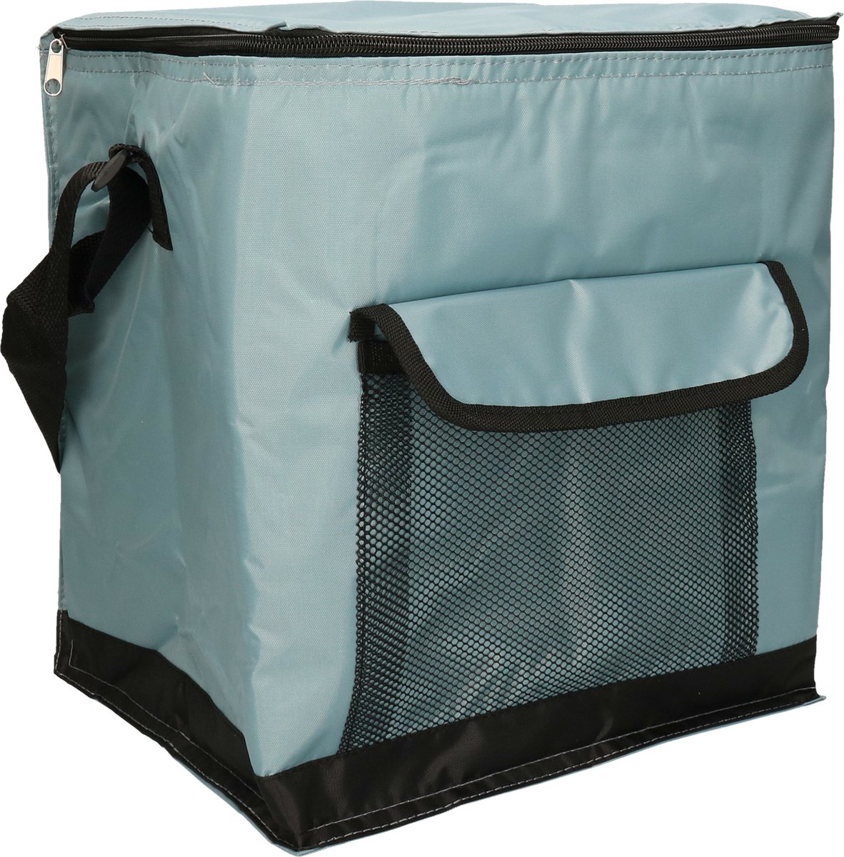 Leknes koeltas model Salou - Medium Size strand/camping - 31 x 23 x 33 cm - 2 vakken - blauw