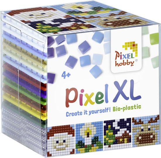 Pixelhobby Create it yourself XL kubusset Kerst 6,2 x 6,2 cm