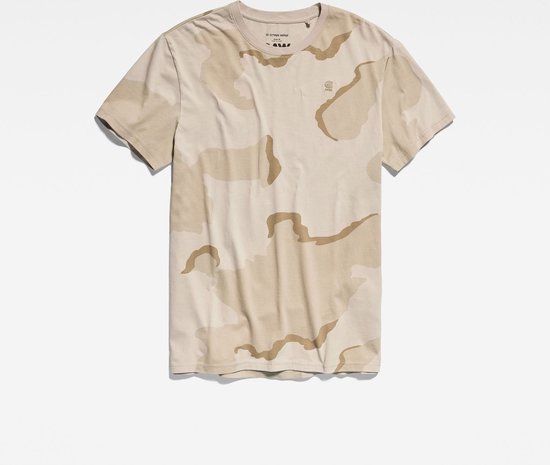 G-star Desert Camo T-shirt Met Korte Mouwen Beige L Man