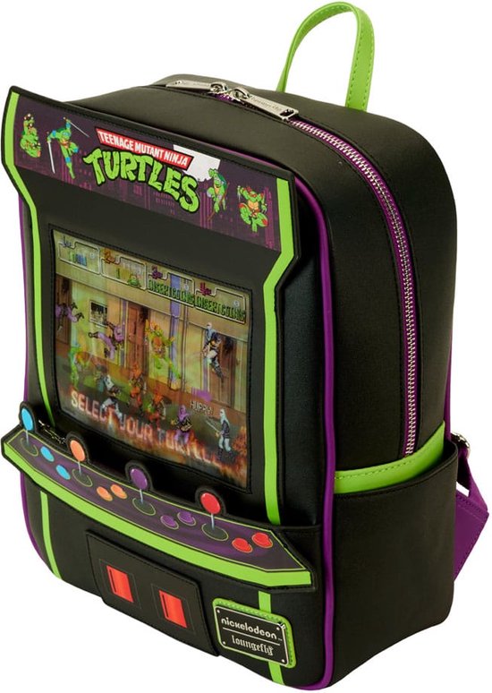 Teenage Mutant Ninja Turtles by Loungefly Backpack 40th Anniversary Vintage Arcade