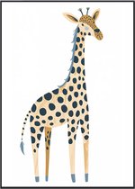 Giraf kinderkamer poster - Babykamer decoratie - 30x40 cm - 1 stuks