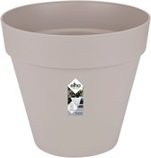 Elho Loft Urban Rond 60 - Pot De Fleurs pour Extérieur - Ø 58.0 x H 54.0 cm - Gris/Gris Chaud