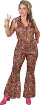 Magic By Freddy's - Hippie Kostuum - Ready To Dance Paisley - Vrouw - Oranje - XL - Carnavalskleding - Verkleedkleding