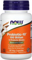 NOW Foods - Probiotic-10, 100 Billion - 30 vegacaps