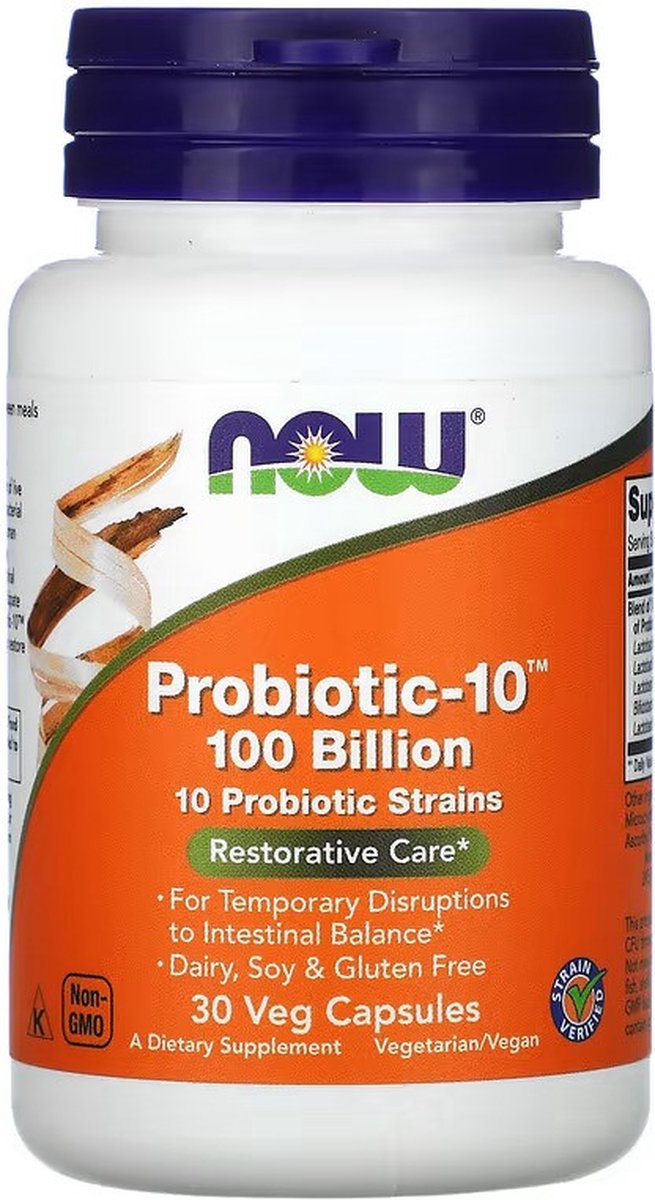 Goedkoopste NOW Foods - Probiotic-10, 100 Billion - 30 vegacaps