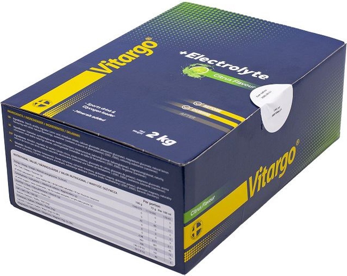 Goedkoopste Vitargo - Electrolyte (Citrus - 2000 gram