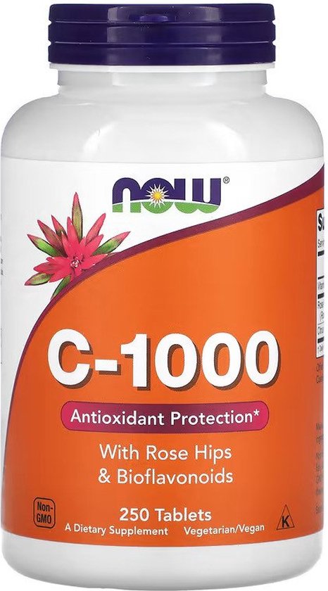 NOW Foods - C-1000 with Rose Hips & Bioflavonoids - 250 tabletten