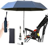 Universele baby parasol, kinderwagen parasol zonbescherming parasol voor kinderwagens, waterdichte paraplu voor (blauw)