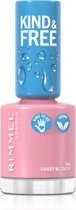 Rimmel - Kind&free nagellak - roze - 164 sweet blossom - bloesem - lente tint