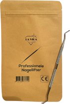 LaVida Luxe - Professionele Nagellifter - Voor Ingegroeide Teennagels - Nagelheffer - Dubbelzijdig Stevige 2 mm Lepeltjes - Pedicure Excavator
