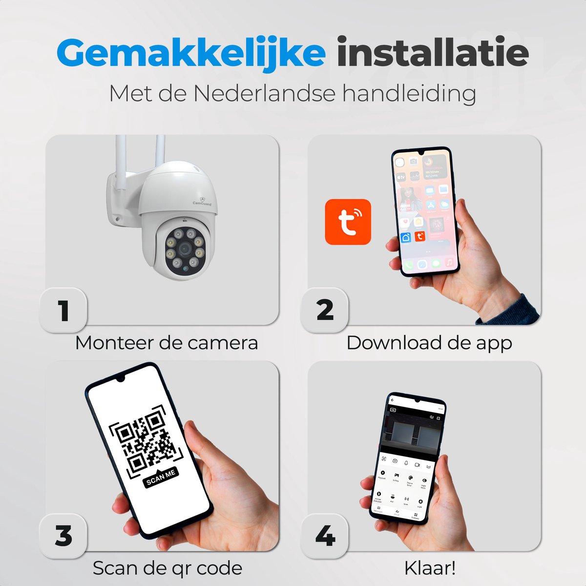 Camguard Beveiligingscamera 4K HD met Nachtzicht en - afbeelding 3