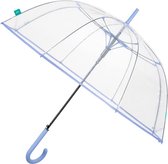 Doorzichtige Paraplu Vrouwen met Rand - Automatische Transparante Stokparaplu voor Dames - Windbestendig - Diameter 89 cm umbrella