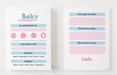 Babyshower invulkaarten | Baby voorspellingskaarten | Baby | Inclusief bewaarzakje | 30 stuks | A6 formaat