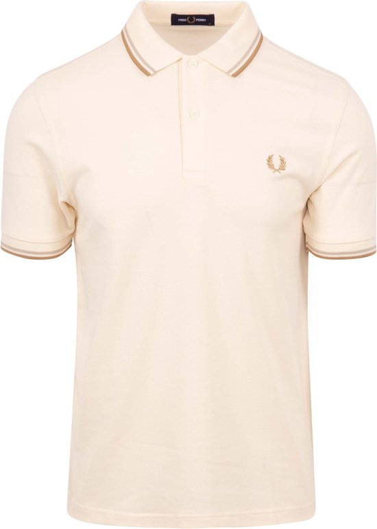 Fred Perry - Polo M3600 Off White V17 - Slim-fit - Heren Poloshirt Maat 3XL