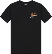 T-shirt fendu - Zwart orange