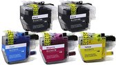 Inktcartridges Geschikt voor Brother LC3217XL | Multipack van 5 stuks Geschikt voor Brother MFC-J5330 DW - J5730DW - J5930DW - J6530DW - J6535DW - J6930DW - J6935DW