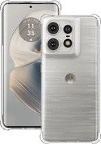 Geschikt voor Motorola Moto Edge 50 Pro 5G - Ultra dun - Back Cover Hoesje - Krasbestendig - Transparant