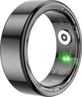 Smart Ring voor Mannen en Vrouwen - Gezondheid Monitor - Multi Sport Activiteiten - Kleur: Zwart - Maat 9: (59.5mm)