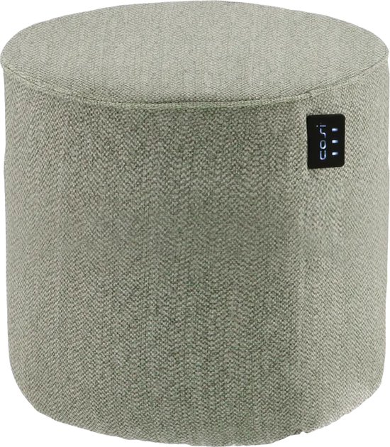 Cosipouf Comfort Green 45x45cm - 3 Warmtestanden - Wasbare poefhoes - Inclusief oplaadbare batterij en adapter