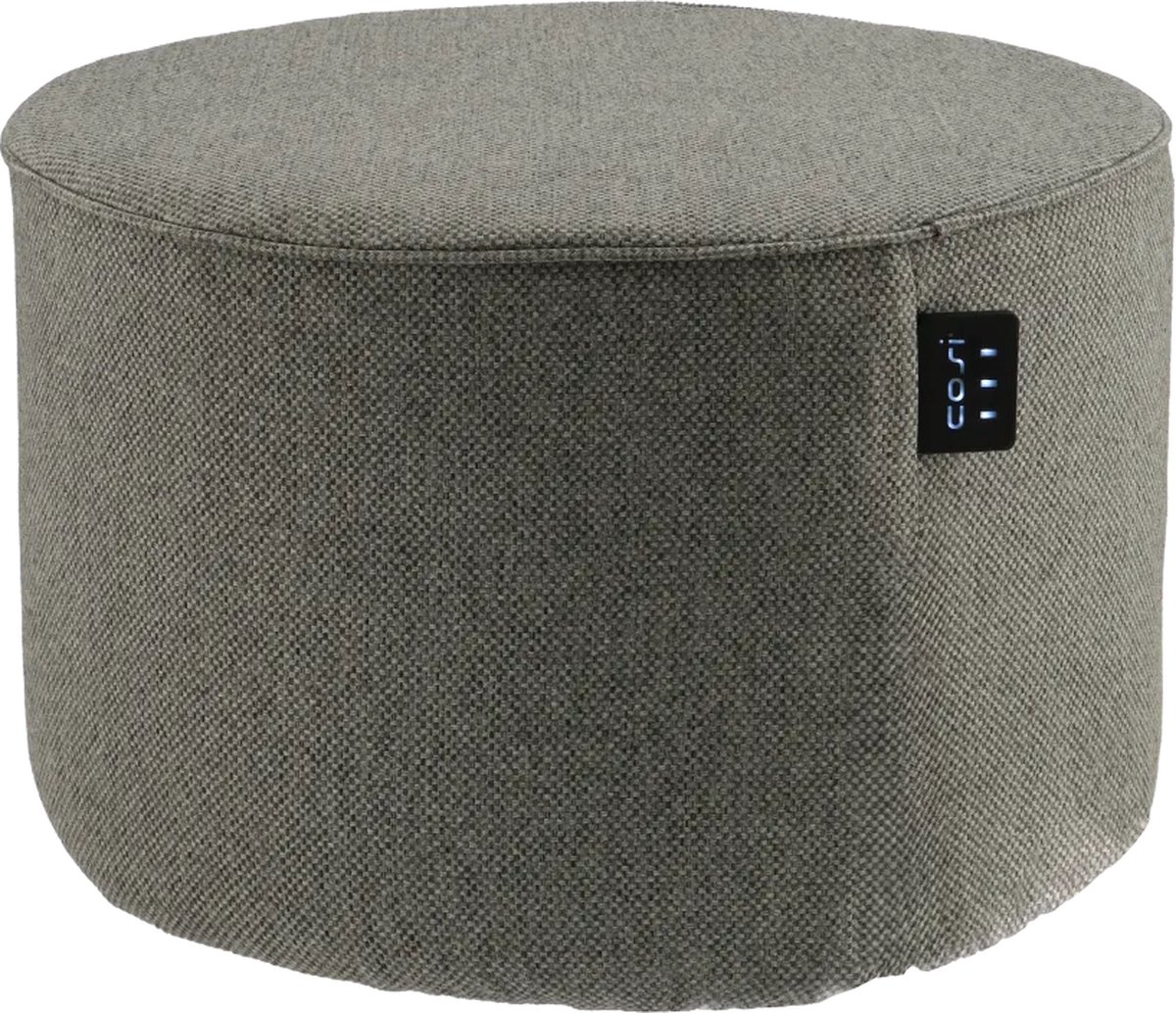 Cosipouf Comfort Grey 60x40cm - 3 Warmtestanden - Wasbare poefhoes - Inclusief oplaadbare batterij en adapter