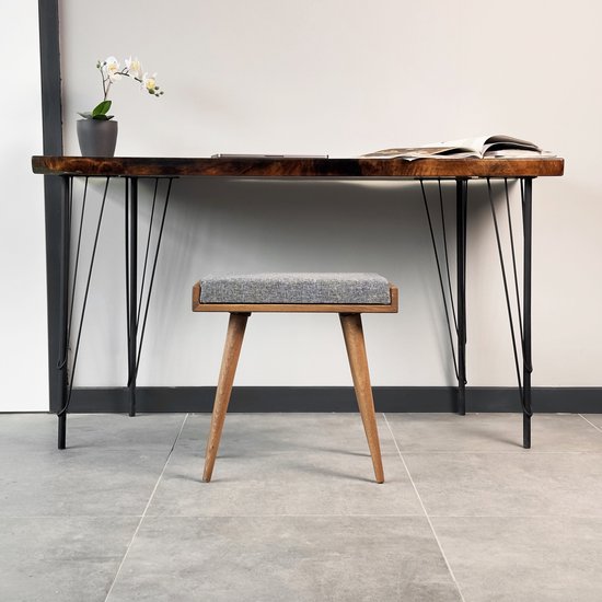 Banco de Piano 560x340x490-580 mm Silla de Piano con Cojín Acolchado de Alta Densidad Almacenamiento para Libros de Música Taburete de Madera para Piano para Tocador, Sala de Estar, Dormitorio