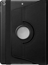 Draaibare Bookcase - Geschikt voor iPad Hoes 7e, 8e, 9e Generatie -10.2 inch (2019,2020,2021) - Zwart