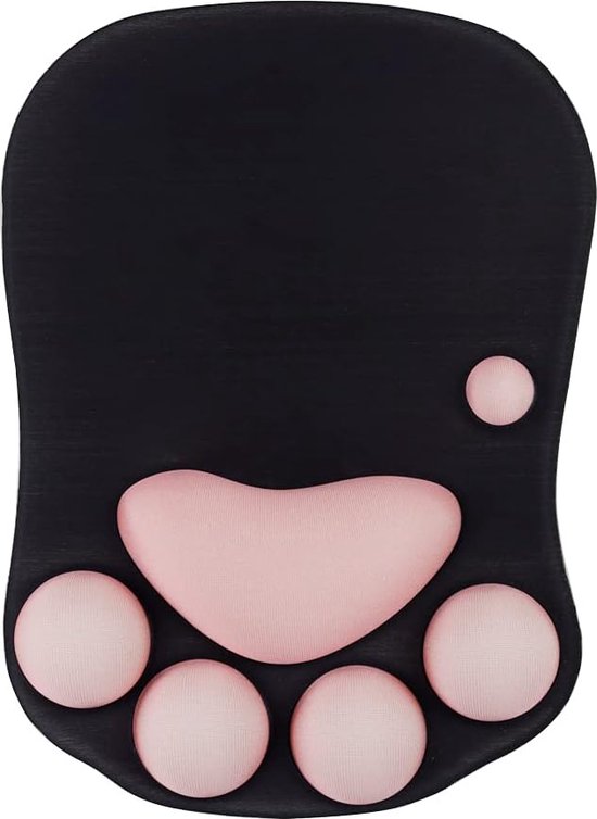 Cat Paw Mouse Pad Ergonomische muismat met polssteun, gelmuismat met antislip siliconenbasis, computermuismat Gaming-muismat