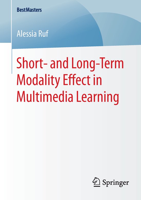 Short and Long Term Modality Effect in Multimedia Learning - cover