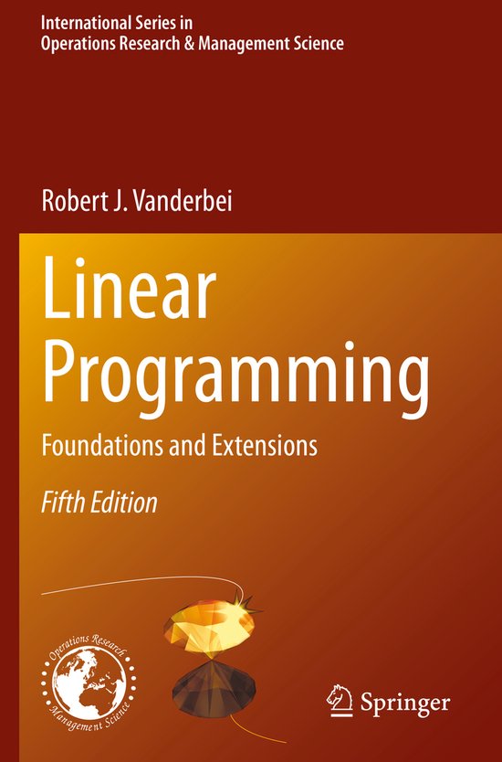 Linear Programming | 9783030394172 | Robert J Vanderbei | Boeken | bol