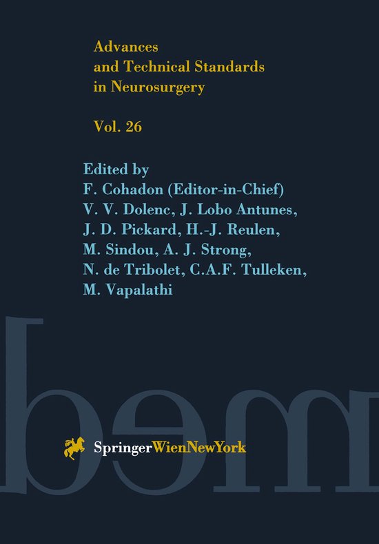 Advances and Technical Standards in Neurosurgery - cover