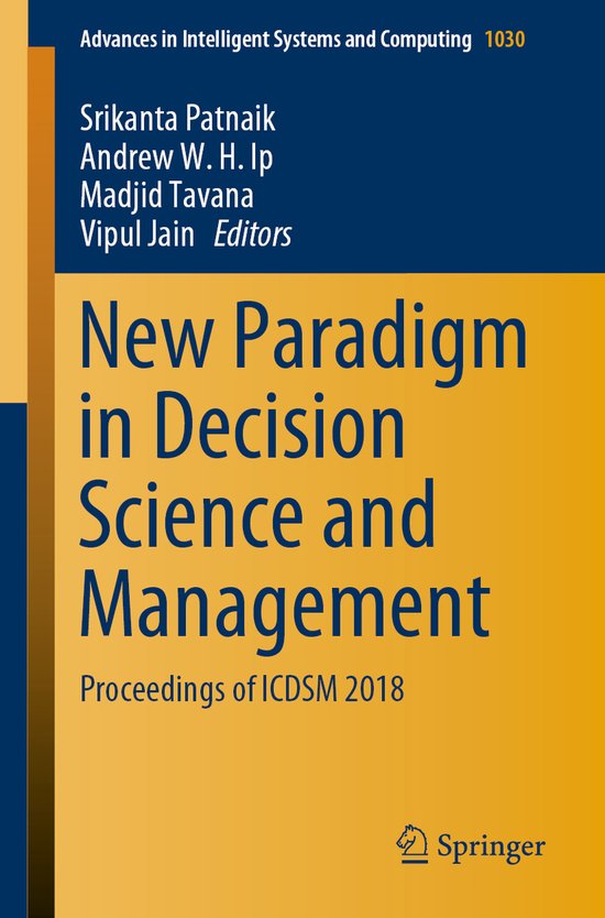 Advances in Intelligent Systems and Computing1030- New Parad ... - cover