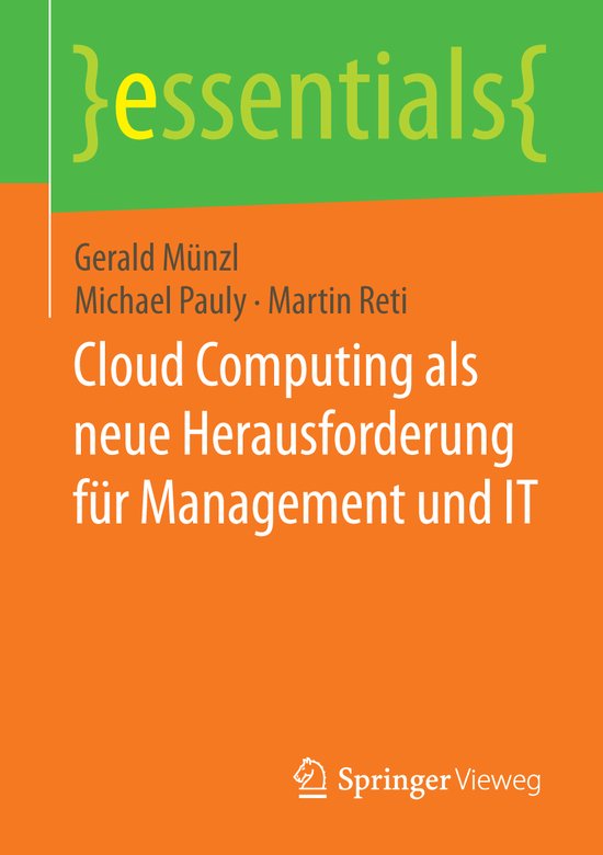 Cloud Computing als neue Herausforderung für Management und ... - cover
