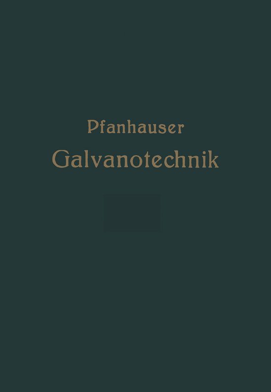 Die Elektrolytischen Metallniederschlage - cover