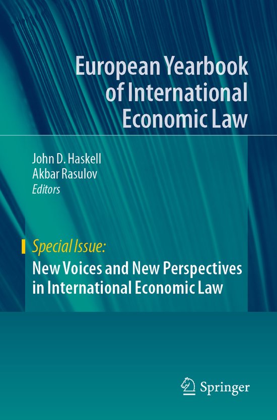 New Voices and New Perspectives in International Economic La ... - cover