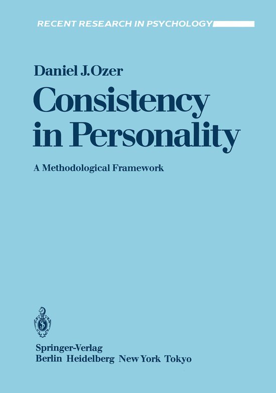Consistency in Personality - cover