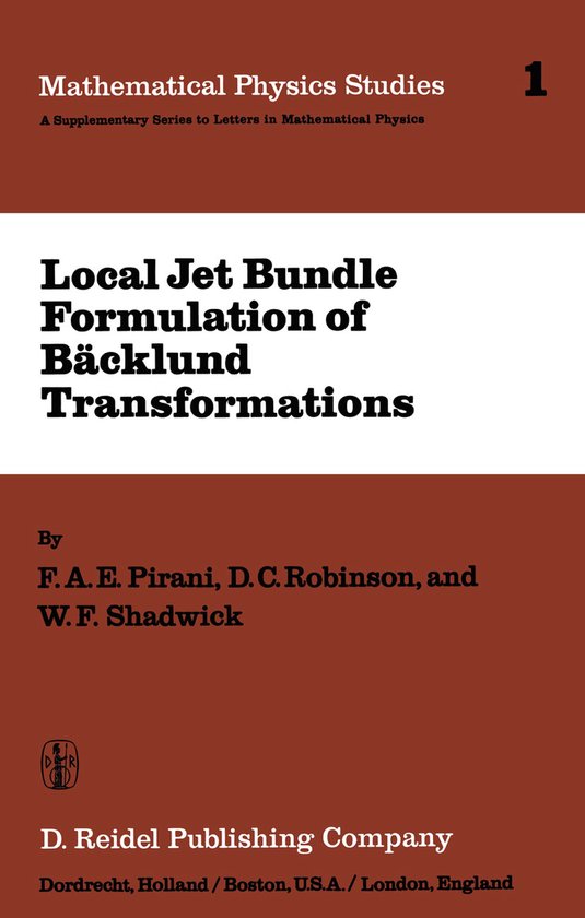 Mathematical Physics Studies1- Local Jet Bundle Formulation  ... - cover