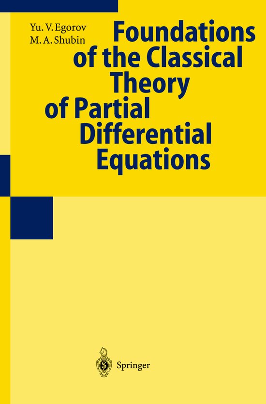 Foundations of the Classical Theory of Partial Differential  ... - cover