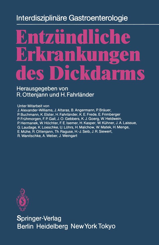 Entzundliche Erkrankungen Des Dickdarms - cover