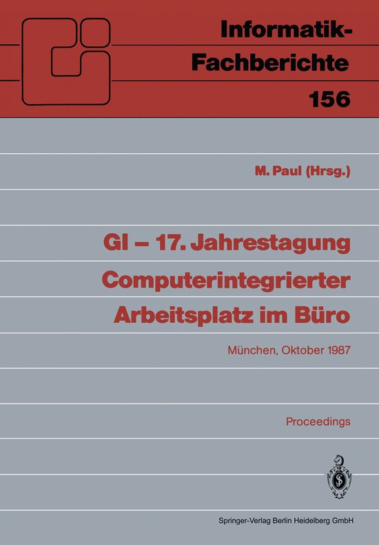 GI - 17. Jahrestagung Computerintegrierter Arbeitsplatz im B ... - cover
